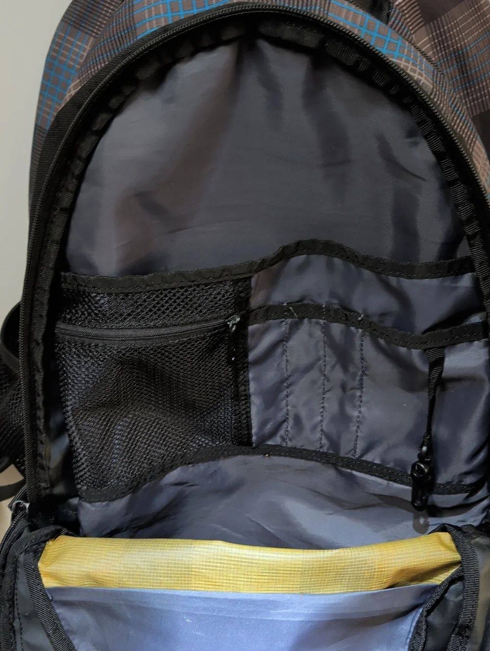 Adidas Black & Blue Plaid LoadSpring Backpack